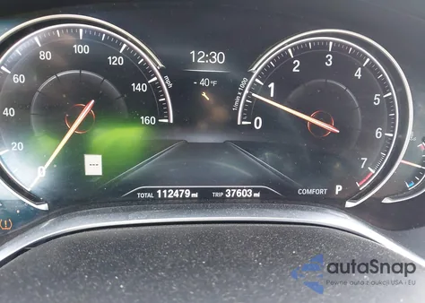 2017 BMW 750I из США, поврежденный, VIN WBA7F0C30HGM21607